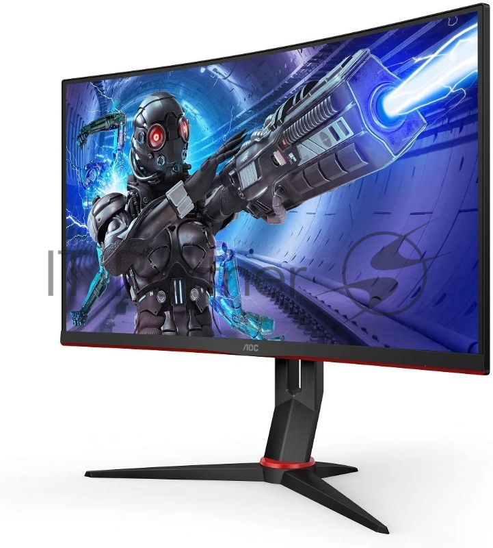 МОНИТОР 27 AOC C27G2ZU Black-Red (VA, изогнутый, 1920x1080, 240Hz, 0.5 ms, 178°/178°, 300 cd/m, 80M:1, +2xHDMI 2.0, +Di