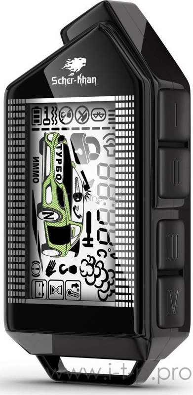 Автосигнализация Scher-Khan М10 Компл. 2.0 с обратной связью + дистанционный запуск брелок с ЖК дисплеем