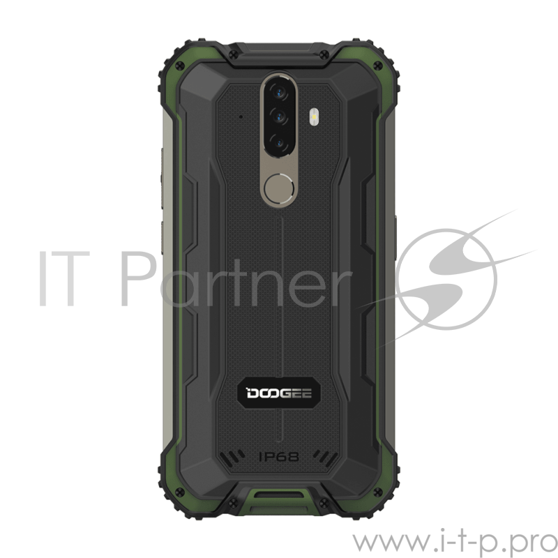 Смартфон Doogee Doogee S58 Pro Army Green, 5.71” 19:9 720 x 1520 пикселей, 4x2,0 ГГц+4x1,5 ГГц, 8 Core, 6GB RAM, 64GB, up to 256GB flash, 16 МП+ 2 МП + 2 МП/16Mpix, 2 Sim, 2G, 3G, LTE, BT v5.0, Wi-Fi, NFC, GPS, Type-C, 5180mAh, Android 10, 284 г, 162