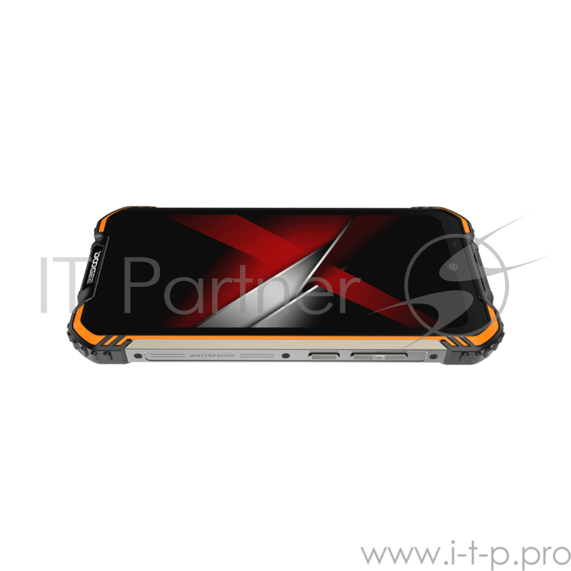 Смартфон Doogee Doogee S58 Pro Fire Orange, 5.71” 19:9 720 x 1520 пикселей, 4x2,0 ГГц+4x1,5 ГГц, 8 Core, 6GB RAM, 64GB, up to 256GB flash, 16 МП+ 2 МП + 2 МП/16Mpix, 2 Sim, 2G, 3G, LTE, BT v5.0, Wi-Fi, NFC, GPS, Type-C, 5180mAh, Android 10, 162,8 ммx