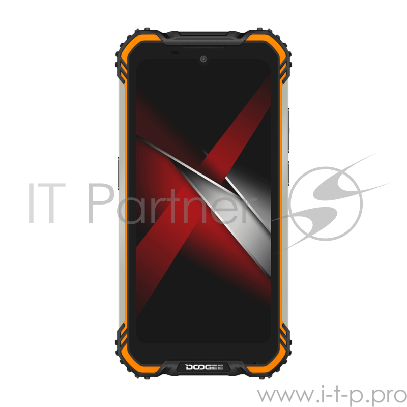 Смартфон Doogee Doogee S58 Pro Fire Orange, 5.71” 19:9 720 x 1520 пикселей, 4x2,0 ГГц+4x1,5 ГГц, 8 Core, 6GB RAM, 64GB, up to 256GB flash, 16 МП+ 2 МП + 2 МП/16Mpix, 2 Sim, 2G, 3G, LTE, BT v5.0, Wi-Fi, NFC, GPS, Type-C, 5180mAh, Android 10, 162,8 ммx
