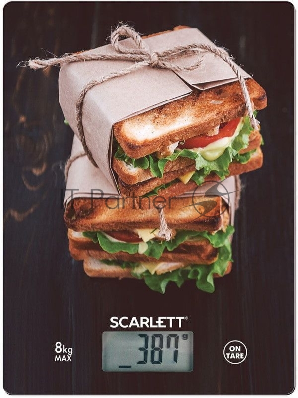 Весы кухонные электронные Scarlett SC-KS57P56 макс.вес:8кг рисунок/сэндвичи