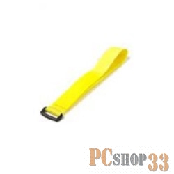 Монтажное оборудование Hyperline WAS-290-YL Хомут для кабеля, липучка с застежкой, 290х20мм, желтый