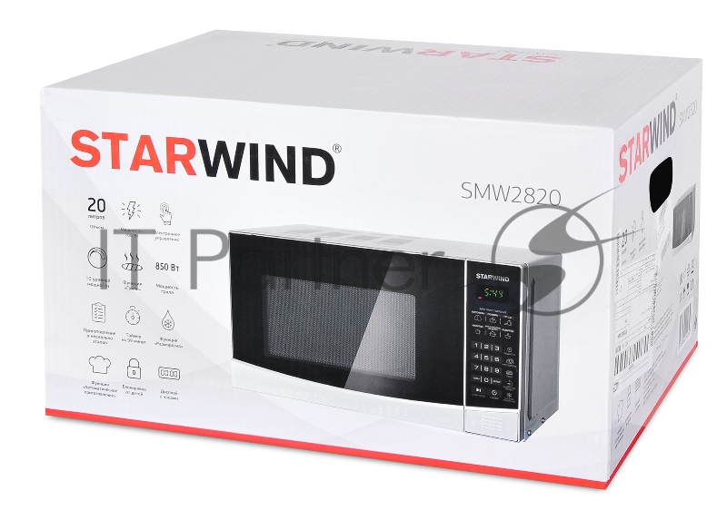Микроволновая Печь Starwind SMW2820 20л. 700Вт серебристый/черный