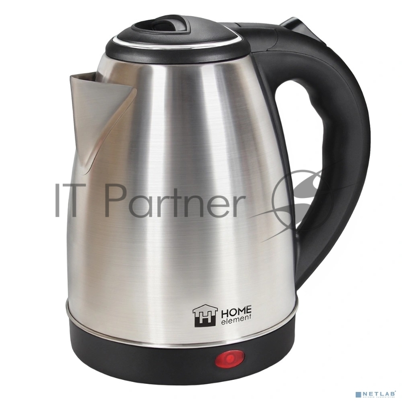Чайник HOME ELEMENT HE-KT192 черный жемчуг 1800W 1,7л сталь автоотключение при закипании/отсутствии воды световой индикатор работы