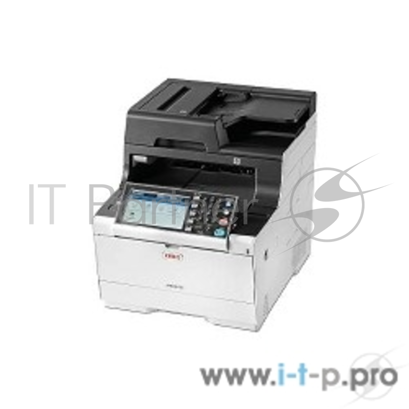 МФУ OKI MC573DN (46357102) цветной светодиодный принтер/сканер/копир/факс, A4, 30 стр/мин, 1200x1200 dpi, 1024 Мб, дуплекc, ADF, подача: 350 лист., вывод: 250 лист., Post Script, Ethernet, USB, цветной ЖК-дисплей