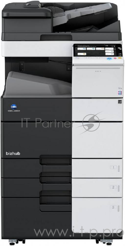 МФУ Konica-Minolta bizhub 368e монохромное, A3, 36 стр./мин., 175000стр/мес, 250GB, сеть, дуплекс, 2*500л, 2GB