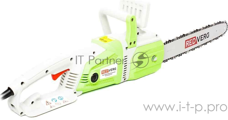 Пила цепная электрическая RedVerg RD-EC2200-16 2200Вт шина-40 см шаг-3,8 толщина паза-1,3 мм кол-во вед. зв.-57 продольн. располож. вес-5,45/6,3 кг