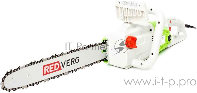 Пила цепная электрическая RedVerg RD-EC2200-16 2200Вт шина-40 см шаг-3,8 толщина паза-1,3 мм кол-во вед. зв.-57 продольн. располож. вес-5,45/6,3 кг
