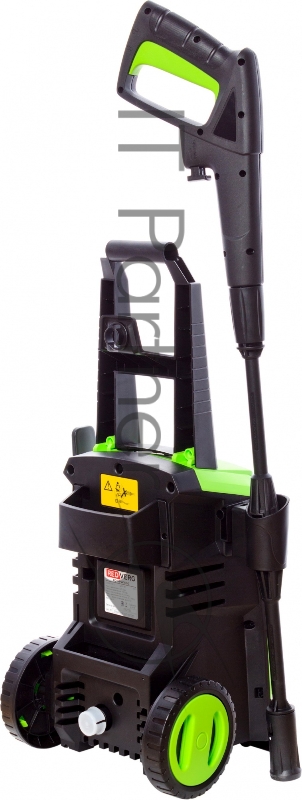 Мойка высокого давления RedVerg RD-HPW1500 220В/50Гц 1500Вт 125 бар расход воды-306л/ч темпер. воды на вх.-до 60 град шланг-5м пласт. пистолет и удлинит. насадка емкость для моющего средства вес-5,9кг