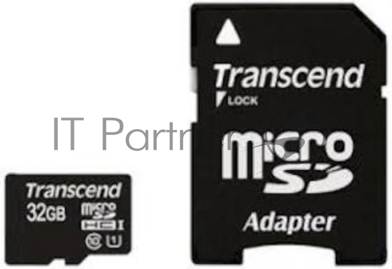 Карта памяти 32ГБ Transcend TS32GUSDU1 microSD HC UHS-I Class10 + адаптер