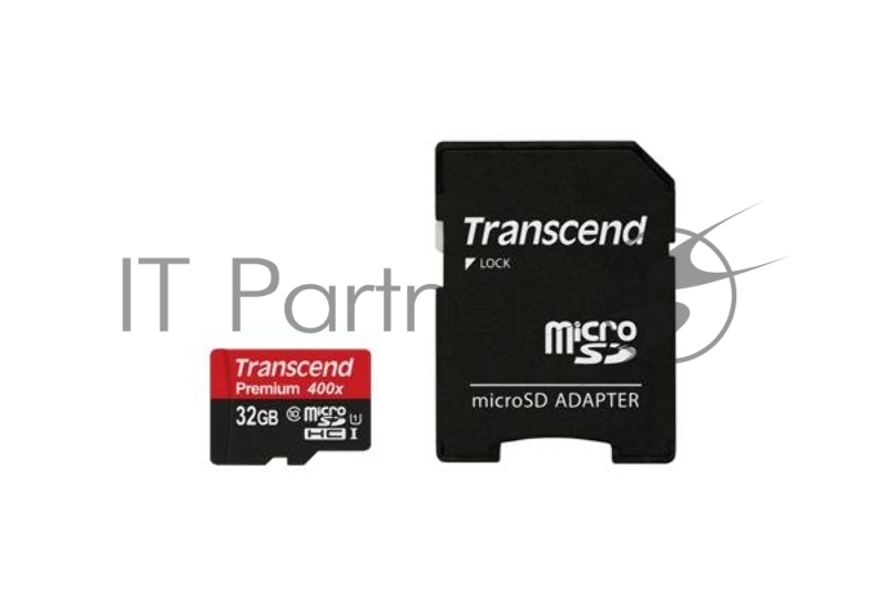 Карта памяти 32ГБ Transcend TS32GUSDU1 microSD HC UHS-I Class10 + адаптер