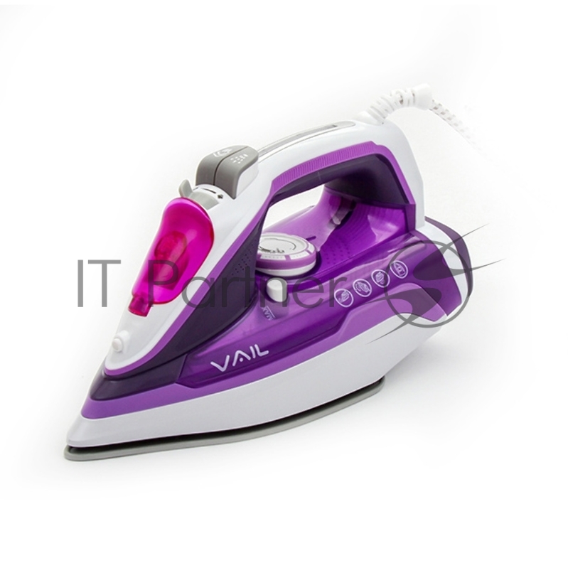 Утюг электрический VAIL VL-4001 фиолетовый 2800 Вт.