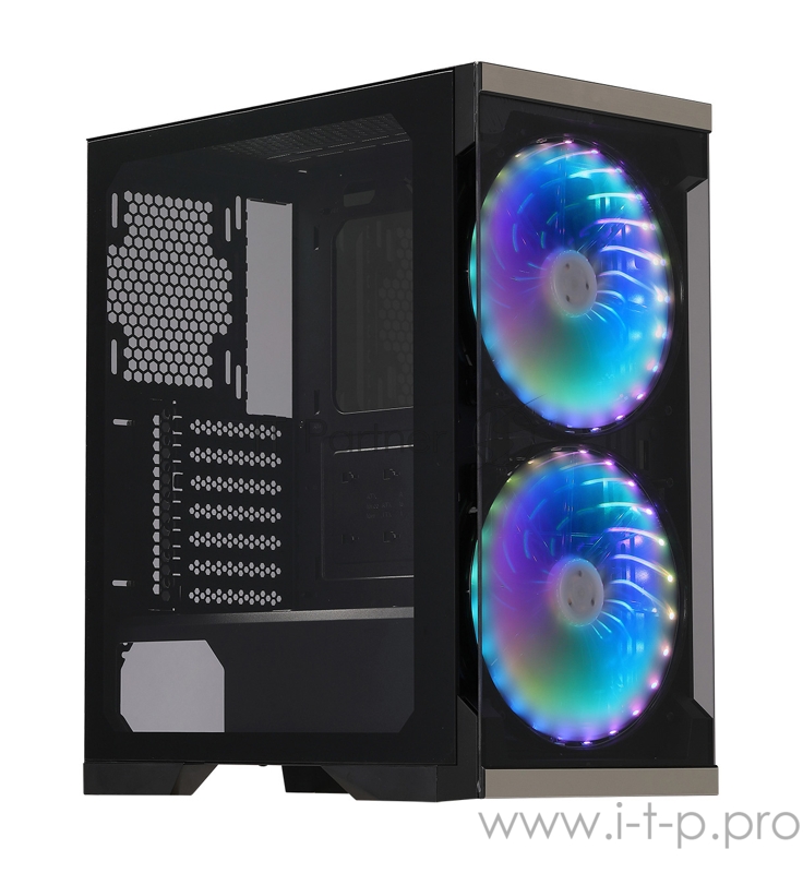 Корпус Formula V-LINE 7612 черный без БП ATX 6x120mm 3x140mm 2xUSB2.0 1xUSB3.0 audio bott PSU