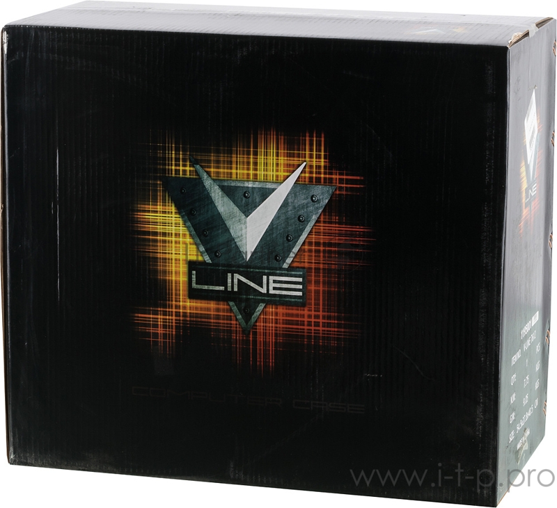 Корпус Formula V-LINE 7612 черный без БП ATX 6x120mm 3x140mm 2xUSB2.0 1xUSB3.0 audio bott PSU
