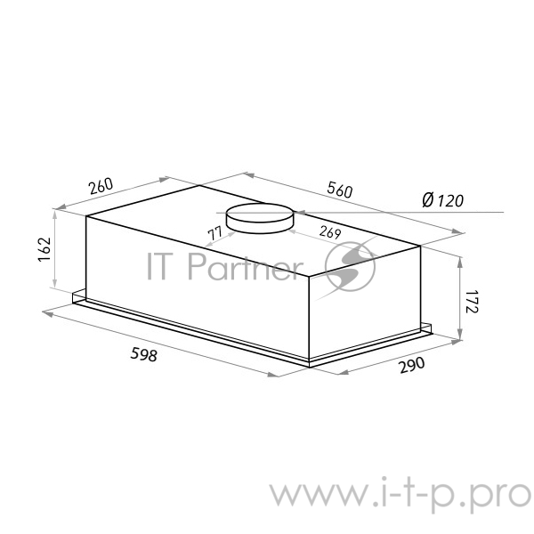 ВЫТЯЖКА MAUNFELD ВЫТЯЖКА MAUNFELD/ • Тип: встраиваемая • Цвет: черный• Встраиваемая вытяжка.Максимальная производительность 520 м3/ч, рассчитанная на кухню до 20 м2.Низкий уровень шума 52 Дб.Кнопочное управление 3 скоростями, LED, нерж. сталь