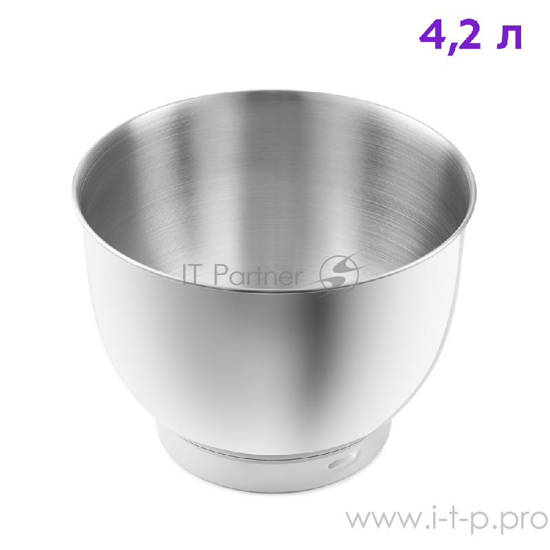 Цельнометаллический планетарный миксер Kitfort Мощность1500. Ёмкость чаши 4,2 л красный