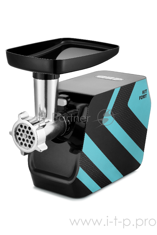 Мясорубка Kitfort Мощность 1200 Вт.Производительность 1 кг/мин.Насадки 5 шт.голубая