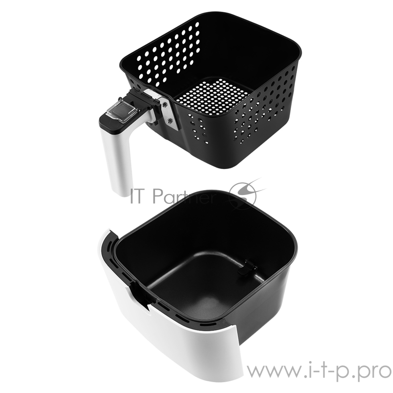 Аэрогриль Kitfort Мощность 1500 Вт.Ёмкость чаши 4,5 л.Таймер 1–60 мин, шаг 1 мин.