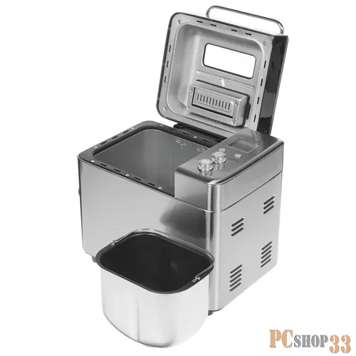 Хлебопечь Kitfort Мощность 550 Вт.Материал корпуса нерж. сталь.Автоматические программы 15шт.