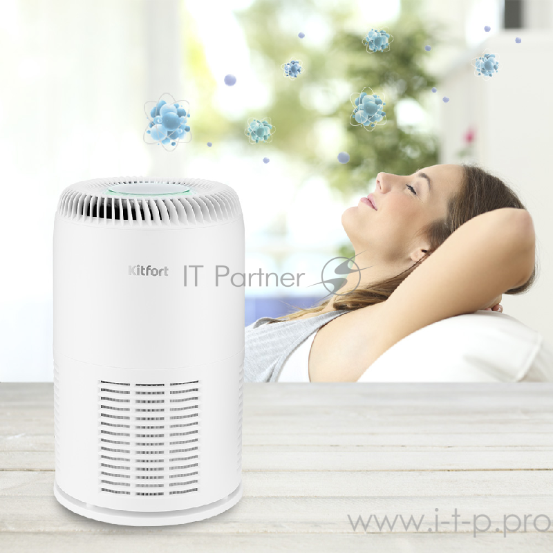 Очиститель воздуха Kitfort Мощность 20 Вт.Обслуживаемая площадь 20 м².