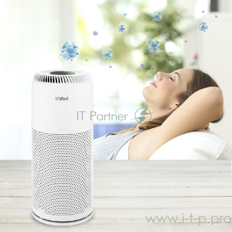 Очиститель воздуха Kitfort Мощность 20 Вт. Обслуживаемая площадь 25 м² .