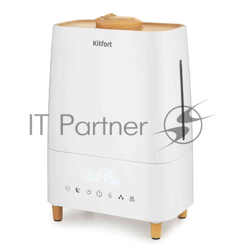Увлажнитель воздуха «2 в 1» Kitfort Мощность 25 Вт.Ёмкость резервуара 5,3л.15–30 м²