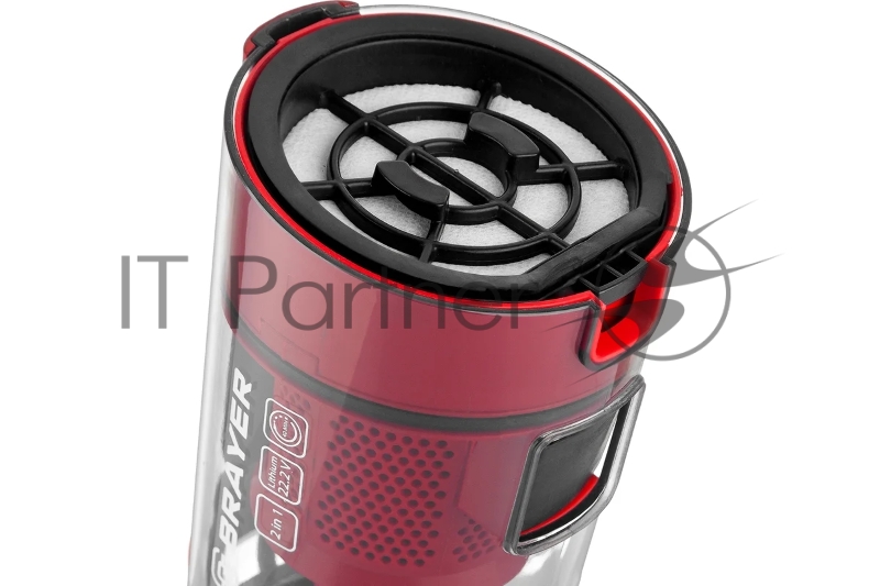 Ручной пылесос BRAYER, 2 в 1, 120 Вт, 0,6 л, батар 22,2 В, турбощетка с LED, база д/хранения