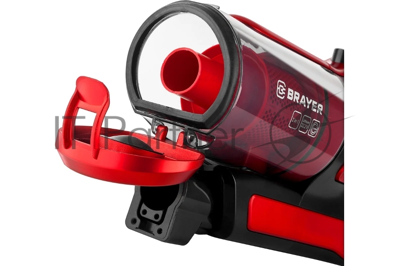 Ручной пылесос BRAYER, 2 в 1, 120 Вт, 0,6 л, батар 22,2 В, турбощетка с LED, база д/хранения