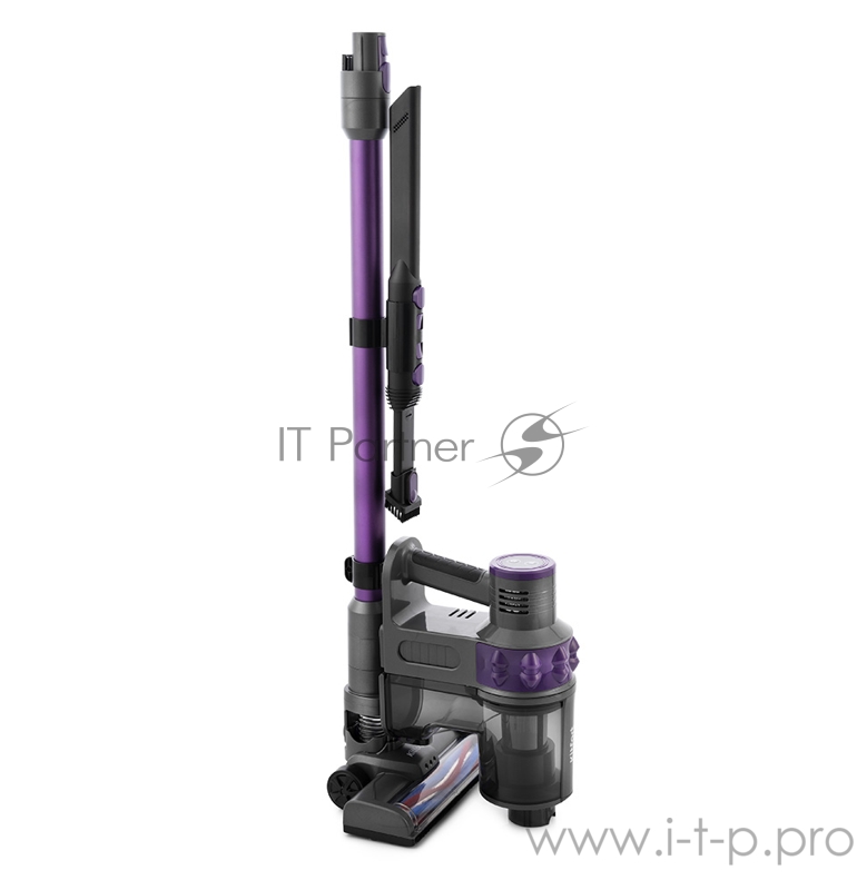 Вертикальный пылесос Kitfort Мощность 150 Вт.Пылесборник 1 л.Время зарядки 4,5 ч.