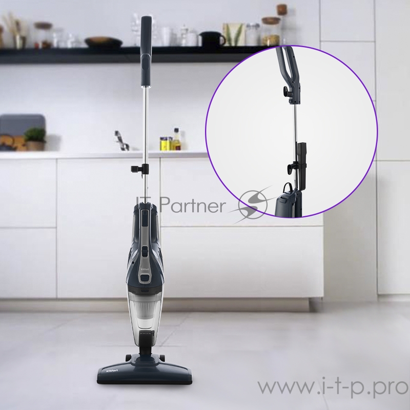 Вертикальный пылесос Kitfort Мощность 600 Вт Пылесборник 1,5 л.Тип пылесоса проводной.