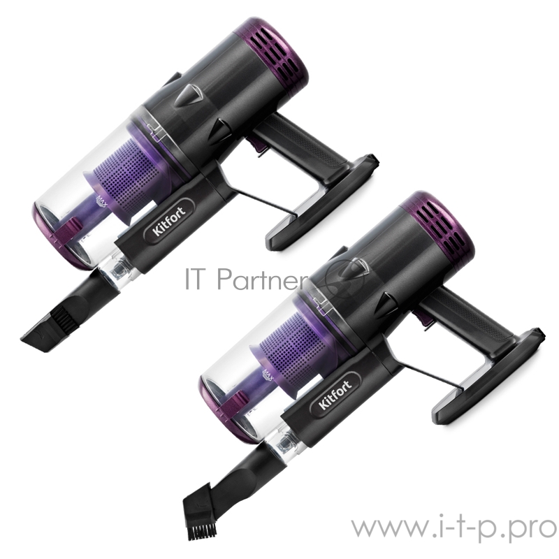 Вертикальный пылесос Kitfort Мощность 600 Вт.Пылесборник 0,8 л.Длина шнура 4 м.