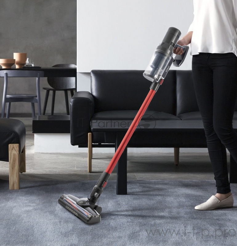 Вертикальный пылесос Kitfort Мощность120 Вт.Пылесборник 0,8 л.Li-ion 21,6 В, 2200 мА*ч