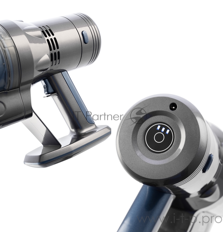 Вертикальный пылесос Kitfort Мощность120 Вт.Пылесборник 0,8 л.Li-ion 21,6 В, 2200 мА*ч