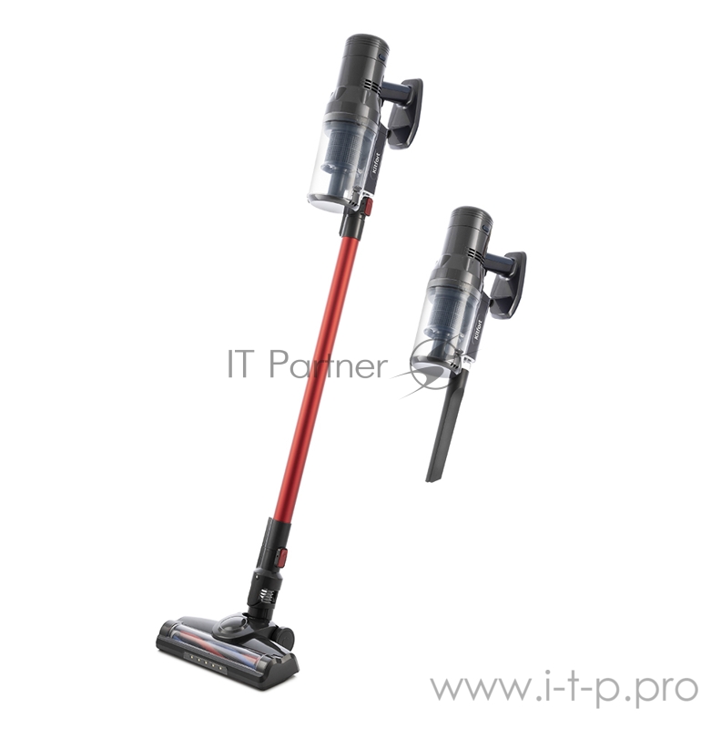 Вертикальный пылесос Kitfort Мощность120 Вт.Пылесборник 0,8 л.Li-ion 21,6 В, 2200 мА*ч