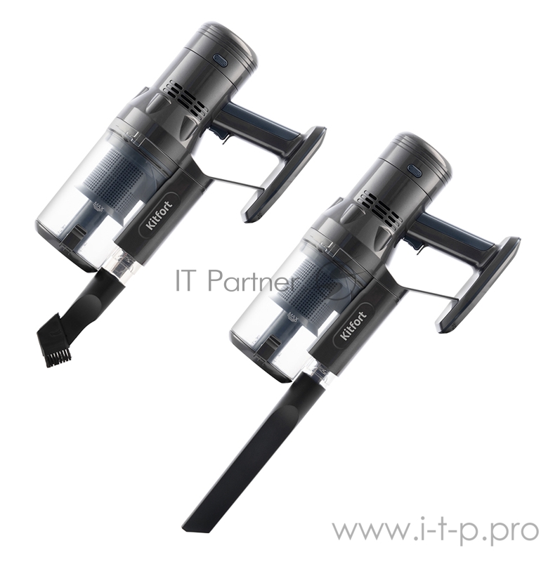 Вертикальный пылесос Kitfort Мощность120 Вт.Пылесборник 0,8 л.Li-ion 21,6 В, 2200 мА*ч