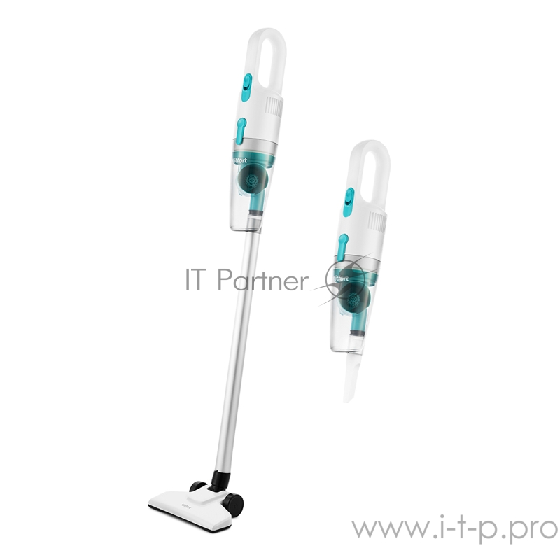 Вертикальный пылесос Kitfort Мощность 500 Вт.Пылесборник 0,3 л.Время зарядки 4,5 ч.