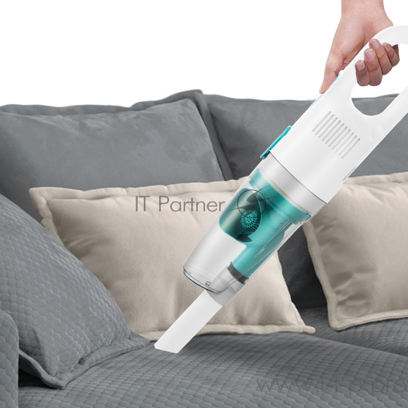 Вертикальный пылесос Kitfort Мощность 500 Вт.Пылесборник 0,3 л.Время зарядки 4,5 ч.