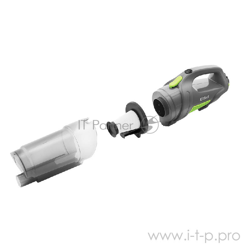 Вертикальный пылесос Kitfort Мощность 600 Вт.Пылесборник 1 л.Тип пылесоса проводной.