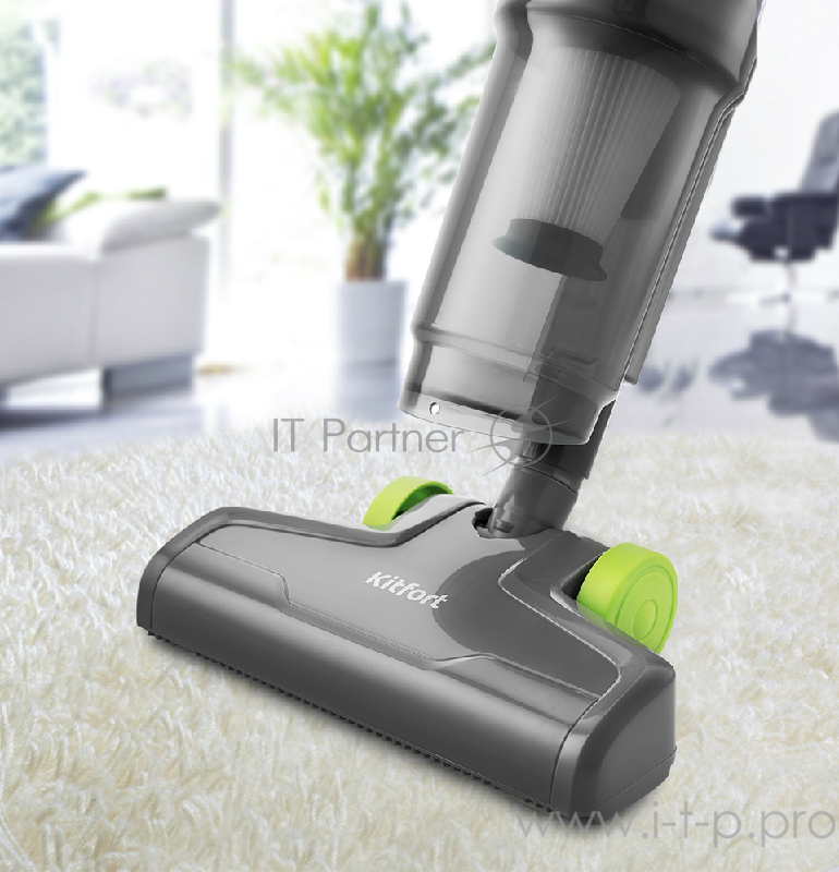 Вертикальный пылесос Kitfort Мощность 600 Вт.Пылесборник 1 л.Тип пылесоса проводной.