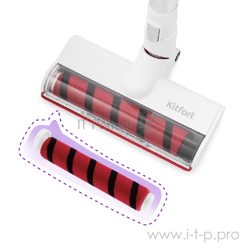 Вертикальный пылесос Kitfort Мощность 1200 Вт.Пылесборник 0,5 л.Тип пылесоса проводной.