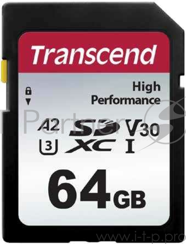 Флеш-накопитель Transcend Карта памяти Transcend 64GB SD Card UHS-I U3 A2