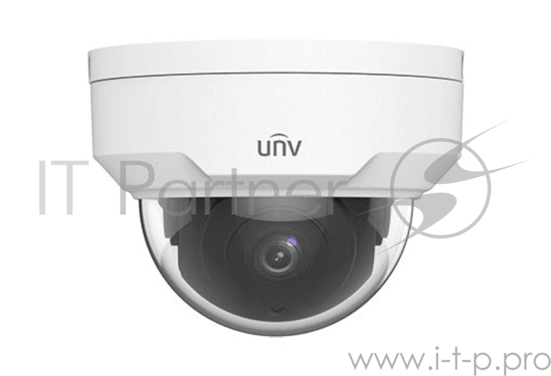 Видеокамера UNV Купольная антивандальная IP камера 2 Мп до 30м, объектив 2.8 мм