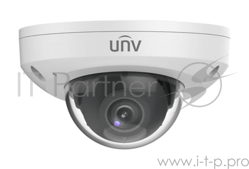 Интернет-камера UNV Стац. купольная антивандальная 2Мп мини-камера с ИК-подсветкой 30м, обектив 2.8мм