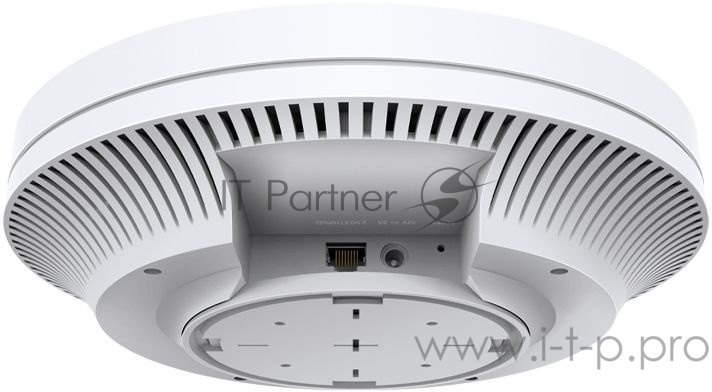 Точка доступа 11AX dual-band ceiling access point, up to 1200 Mbit / s at 5 GHz and up to 574 Mbit / s at 2.4 GHz, 1 10/100/1000Mbps LAN port, support PoE 802.3at standard, support BSS coloring, Seamless Roaming, Mesh, Band Steering, Airtime Fairnes