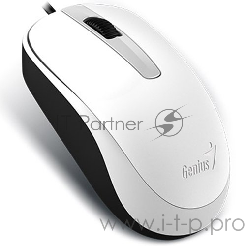 Мышь Genius Mouse DX-120 ( Cable, Optical, 1000 DPI, 3bts, USB ) White