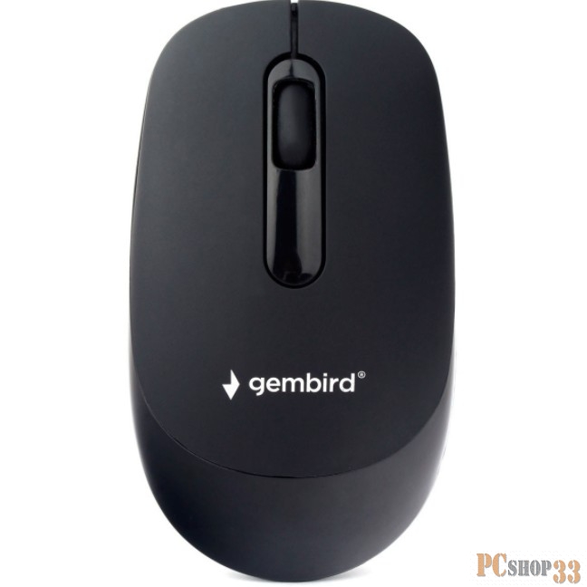Мышь беспров. Gembird MUSW-365, 2.4ГГц, черн, soft touch, 3кн, 1000DPI