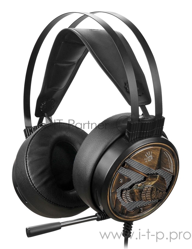 Наушники с микрофоном A4 Bloody G650S черный/бронзовый 2м USB оголовье (G650S)