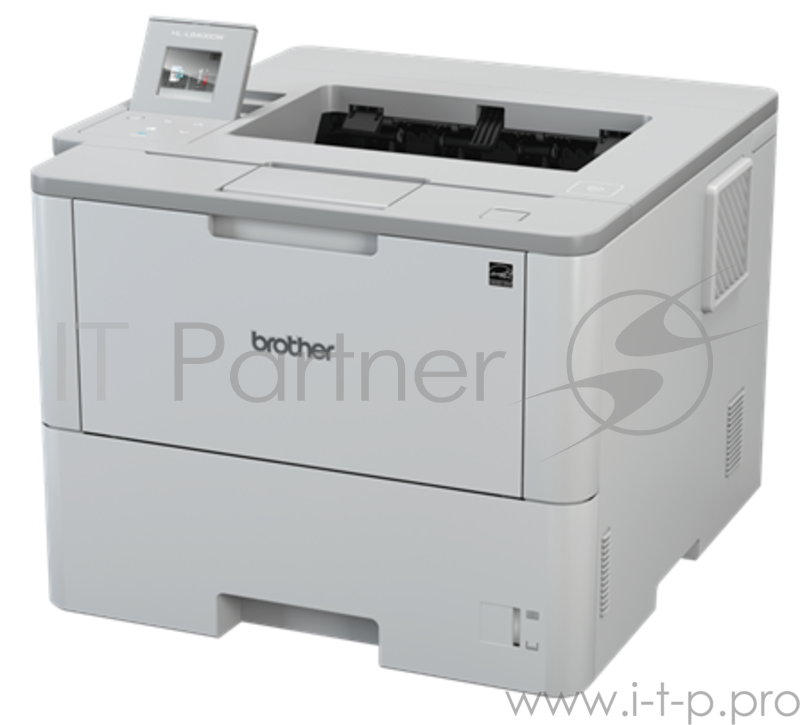 Принтер лазерный Brother HL-L6400DW белый, лазерный, A4, монохромный, ч.б. 50 стр/мин, печать 1200x1200, лоток 520+50 листов, USB, Wi-Fi, NFC, автоматическая двусторонняя печать