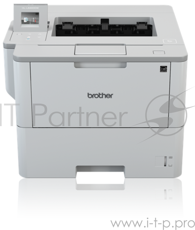 Принтер лазерный Brother HL-L6400DW белый, лазерный, A4, монохромный, ч.б. 50 стр/мин, печать 1200x1200, лоток 520+50 листов, USB, Wi-Fi, NFC, автоматическая двусторонняя печать